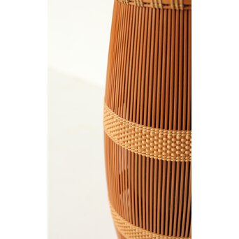 小菅吼月 竹編花籠　U367 