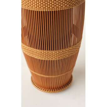 小菅吼月 竹編花籠　U367 