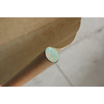 田世光 木版水印《凌霄花》栄宝斉出版 軸装　Z566 