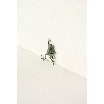 梶川白雲 金工 青蛙　M445 