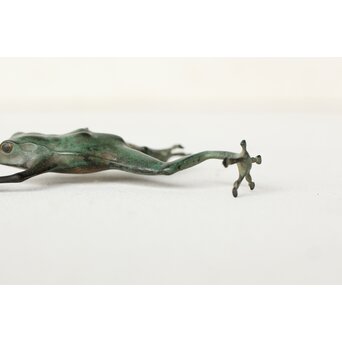 梶川白雲 金工 青蛙　M445 