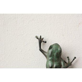 梶川白雲 金工 青蛙　M445 