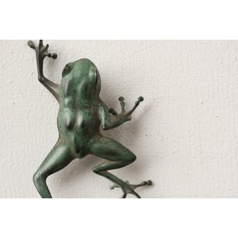 梶川白雲 金工 青蛙　M445 