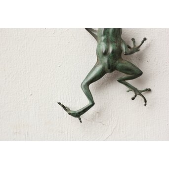 梶川白雲 金工 青蛙　M445 