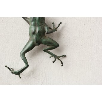 梶川白雲 金工 青蛙　M445 