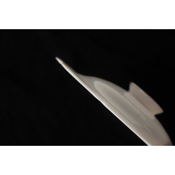 フリル 乳白色平電笠　A489 