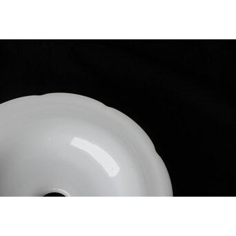 フリル 乳白色平電笠　A489 