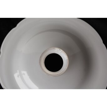 フリル 乳白色平電笠　A489 