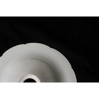 フリル 乳白色平電笠　A489 