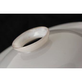 フリル 乳白色平電笠　A489 