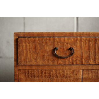 桑無垢玉杢 抽斗 和箪笥　C411 