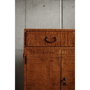 桑無垢玉杢 抽斗 和箪笥　C411 