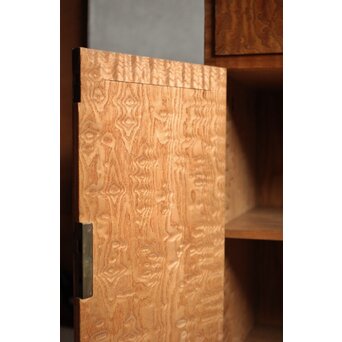 桑無垢玉杢 抽斗 和箪笥　C411 