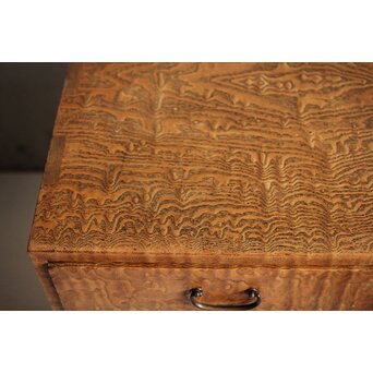 桑無垢玉杢 抽斗 和箪笥　C411 