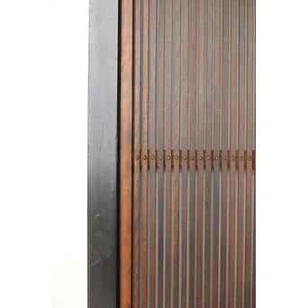 黒枠 上部透かし格子戸 3枚1組　L1153Y 