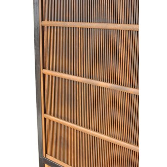 黒枠 上部透かし格子戸 3枚1組　L1153Y 