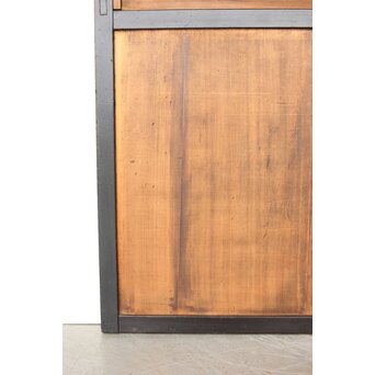 黒枠 上部透かし格子戸 3枚1組　L1153Y 