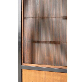 黒枠 上部透かし格子戸 3枚1組　L1153Y 