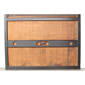 黒枠 上部透かし格子戸 3枚1組　L1153Y 