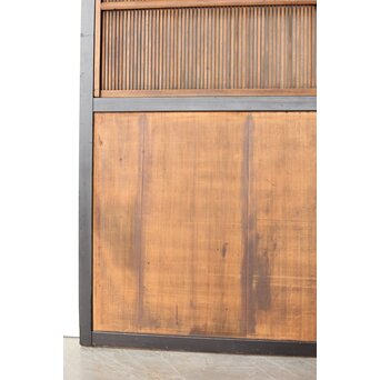 黒枠 上部透かし格子戸 3枚1組　L1153Y 