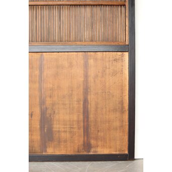 黒枠 上部透かし格子戸 3枚1組　L1153Y 