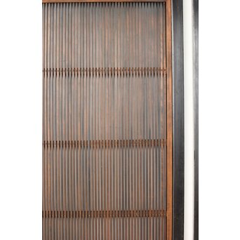 黒枠 上部透かし格子戸 3枚1組　L1153Y 