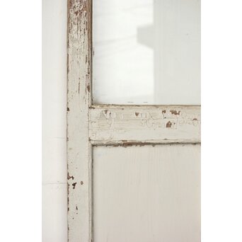 アンティーク クリアガラス戸 2枚1組　D193 