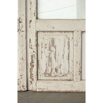 アンティーク クリアガラス戸 2枚1組　D193 