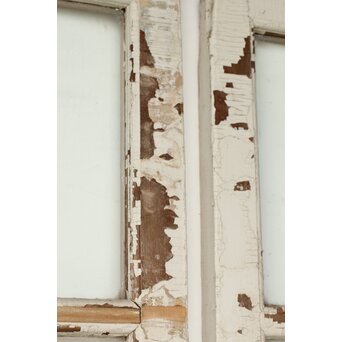 アンティーク クリアガラス戸 2枚1組　D193 