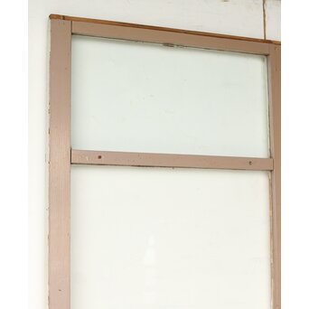 アンティーク クリアガラス戸 2枚1組　D193 