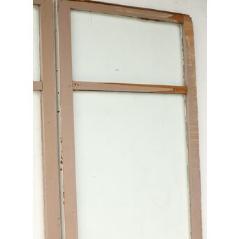 アンティーク クリアガラス戸 2枚1組　D193 
