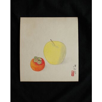 伊東深水 静物画 色紙　Z570