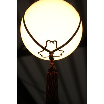 銅飾 球体電笠照明　A491 