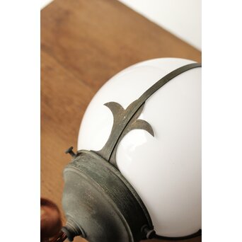 銅飾 球体電笠照明　A491 