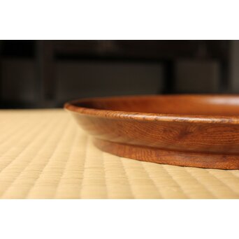 寿山作 刳貫盆　X570 