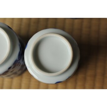 北村和善 川瀬竹春 染付光琳梅 湯呑 20客　P511 