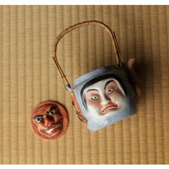 萬古 人面急須 おかめ 達磨 天狗 鬼 ひょっとこ　P512 