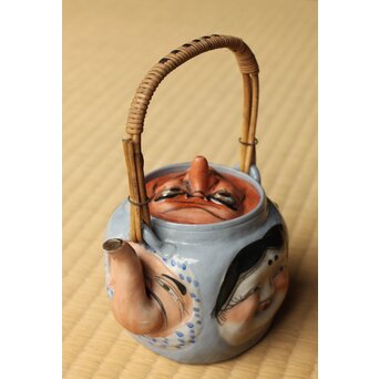 萬古 人面急須 おかめ 達磨 天狗 鬼 ひょっとこ　P512 