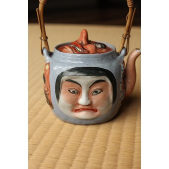 萬古 人面急須 おかめ 達磨 天狗 鬼 ひょっとこ　P512 