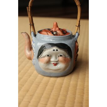 萬古 人面急須 おかめ 達磨 天狗 鬼 ひょっとこ　P512 