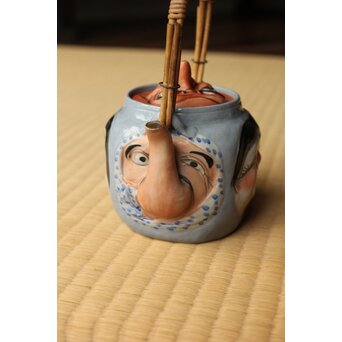 萬古 人面急須 おかめ 達磨 天狗 鬼 ひょっとこ　P512 