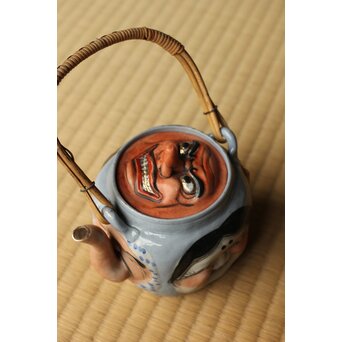 萬古 人面急須 おかめ 達磨 天狗 鬼 ひょっとこ　P512 