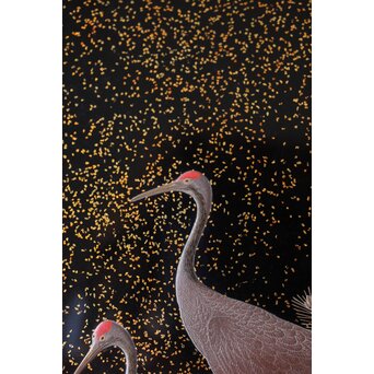 吉祥図 蒔絵硯箱　Q373 