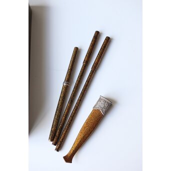 吉祥図 蒔絵硯箱　Q373 