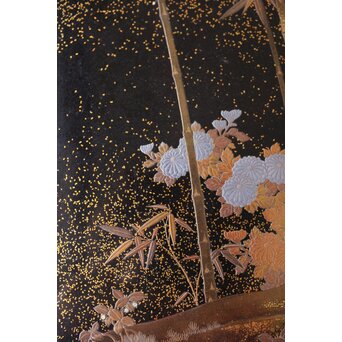 吉祥図 蒔絵硯箱　Q373 