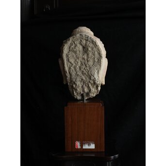 ガンダーラ美術 ストゥッコ 仏頭　X573 