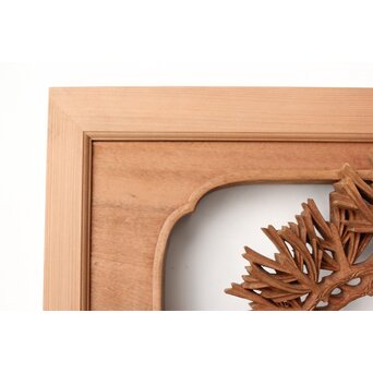 一峯作 鶴松木彫欄間　R0454 