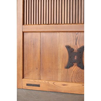 総欅 格子蔵戸　W0181 