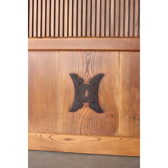 総欅 格子蔵戸　W0181 