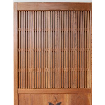 総欅 格子蔵戸　W0181 